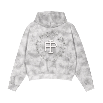 Dirty Washed Zip-Up Fleece Hoodie 410gsm